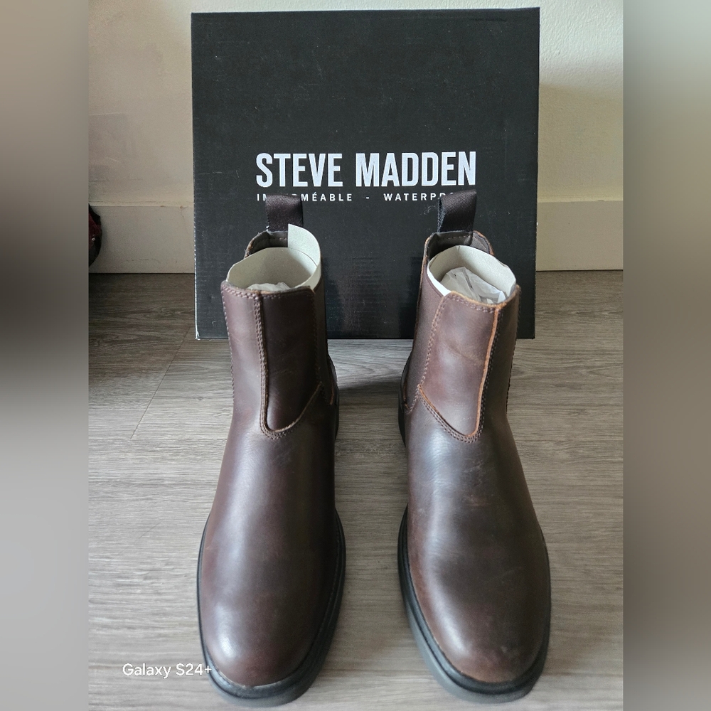 New Steve Madden Brown Ankle Boots Sz 6.5